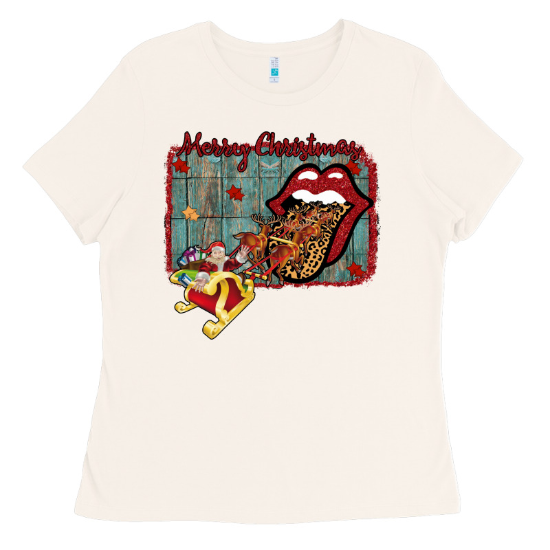 Merry Christmas Lips Santa Ladies Tee by Bettercallsaul | Teevron