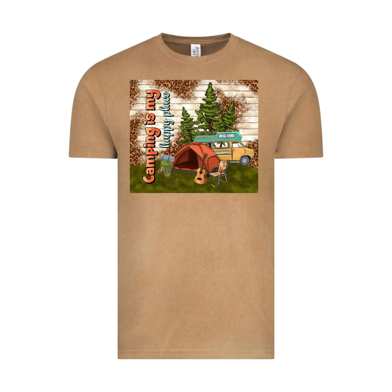Camping Is My Happy Place Vintage Tee by TumblerDesignByShophia | Teevron