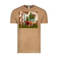 Vintage Camel camping is my happy place Vintage Tee - TumblerDesignByShophia