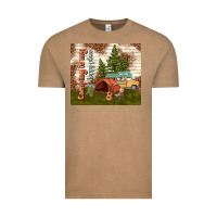 Vintage Coffee camping is my happy place Vintage Tee - TumblerDesignByShophia
