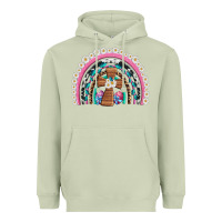 Matcha easter cross daisy egg rainbow Heavyweight Hoodie - Artiststas