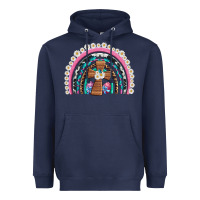 Navy easter cross daisy egg rainbow Heavyweight Hoodie - Artiststas