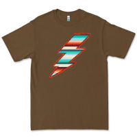 Cacao Teal and Orange Serape Lightning Premium Tee - Bettercallsaul