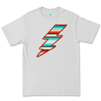 Dove Grey Teal and Orange Serape Lightning Premium Tee - Bettercallsaul