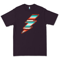 Plum Teal and Orange Serape Lightning Premium Tee - Bettercallsaul