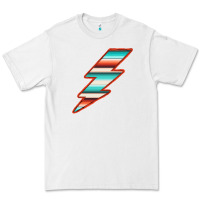 White Teal and Orange Serape Lightning Premium Tee - Bettercallsaul