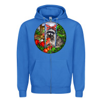 True Royal Christmas Raccoon Zipper Hoodie - LillyAllenDesigns