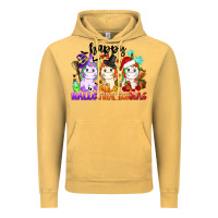 Vintage Mustard happy hallothanksmas unicorn Vintage Hoodie - CowGirlArtShop