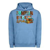 Pigment Pebble Blue pumpkin spice and jesus Urban Hoodie - AdoDesignShop