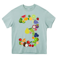 Arona Number 3 Fruit 3rd birthday party fruit themed gift Idea Heavy Core Tee - minhPixels