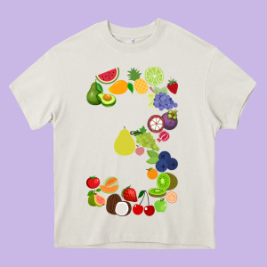 Number 3 Fruit 3rd Birthday Party Fruit Themed Gift Idea Heavy Core Tee Designed By Minhpixels