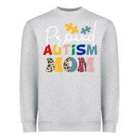 Proud Autism Mom Leopard Pattern Design Autism Awa Heavyweight Sweatshirt | Teevron