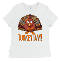 Happy Turkey Day - Thanksgiving Party Ladies Tee | Teevron