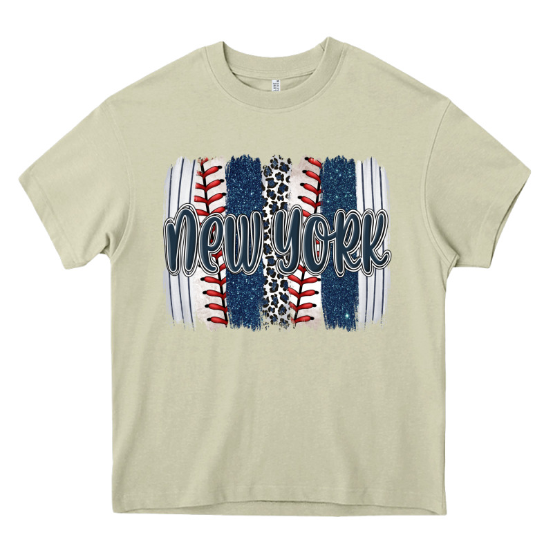 New York Baseball Team Spirit Brushstrokes Heavy Core Tee by Artiststas | Teevron