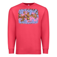 Cardinal easter butterfly leopard background Premium Sweatshirt - Artiststas