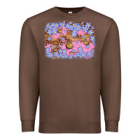Chestnut easter butterfly leopard background Premium Sweatshirt - Artiststas