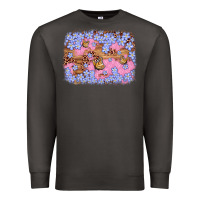 Smoke easter butterfly leopard background Premium Sweatshirt - Artiststas