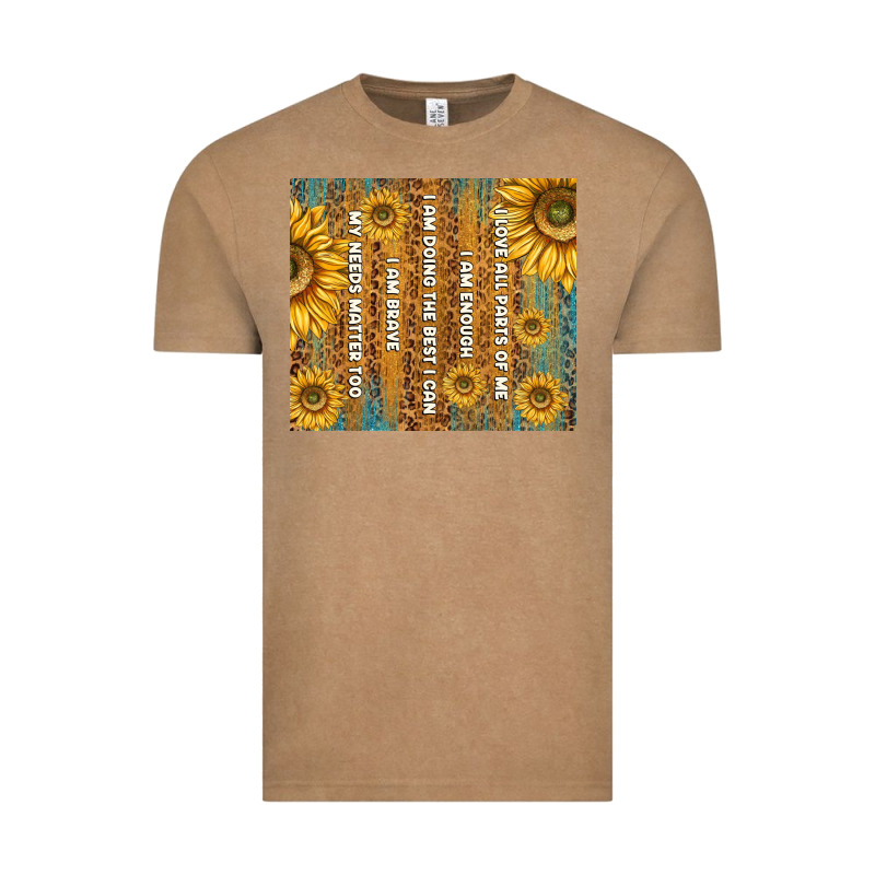 Self Reminders With Sunflowers Vintage Tee by TumblerDesignByShophia | Teevron