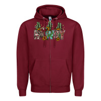 Burgundy howdy Zipper Hoodie - SublimationCraftShop