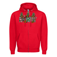 Red howdy Zipper Hoodie - SublimationCraftShop
