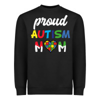 Black Proud Autism Mom Mothers Day Gift Autism Awareness Heavyweight Sweatshirt - CowhideDigitalArt
