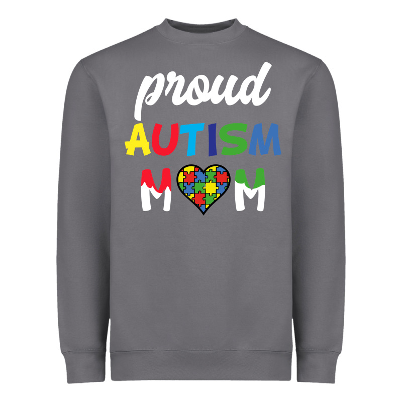Proud Autism Mom Mothers Day Gift Autism Awareness Heavyweight Sweatshirt by CowhideDigitalArt | Teevron