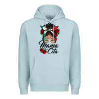 Blue Mist mexican mamacita messy bun Premium Hoodie - BundleAndBundleShop