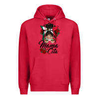 Cardinal mexican mamacita messy bun Premium Hoodie - BundleAndBundleShop