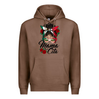 Chestnut mexican mamacita messy bun Premium Hoodie - BundleAndBundleShop