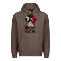 Coffee mexican mamacita messy bun Premium Hoodie - BundleAndBundleShop