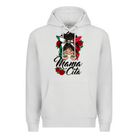 Dove Grey mexican mamacita messy bun Premium Hoodie - BundleAndBundleShop