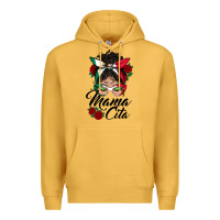 Mustard mexican mamacita messy bun Premium Hoodie - BundleAndBundleShop
