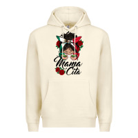 Sandshell mexican mamacita messy bun Premium Hoodie - BundleAndBundleShop