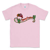 Bubblegum Pink merry christmas western Classic Tee - CowhideDigitalArt