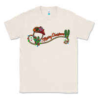 Natural merry christmas western Classic Tee - CowhideDigitalArt