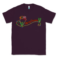 Plum merry christmas western Classic Tee - CowhideDigitalArt