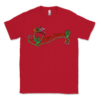 Red merry christmas western Classic Tee - CowhideDigitalArt