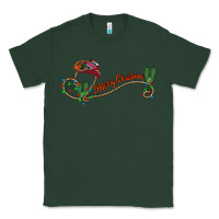 Sports Green merry christmas western Classic Tee - CowhideDigitalArt