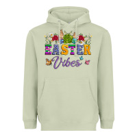 Matcha easter vibes and butterfly with bunny and flowers Heavyweight Hoodie - Artiststas