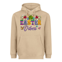 Mushroom easter vibes and butterfly with bunny and flowers Heavyweight Hoodie - Artiststas
