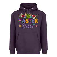 Plum easter vibes and butterfly with bunny and flowers Heavyweight Hoodie - Artiststas