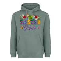 Sage easter vibes and butterfly with bunny and flowers Heavyweight Hoodie - Artiststas