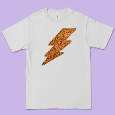 Western Vintage Pattern Lightning Premium Tee Designed By Bettercallsaul