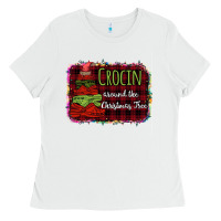 White Crocin around the christmas tree Ladies Tee - Bettercallsaul