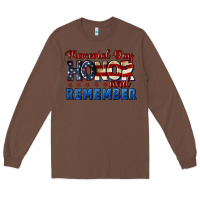 Chestnut Memorial day honor and remember 4th of july Long Sleeve Tee - CowGirlArtShop