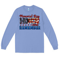 Colony Blue Memorial day honor and remember 4th of july Long Sleeve Tee - CowGirlArtShop