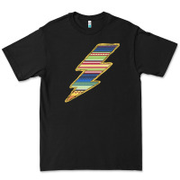 Black Yellow Aztec Patterned Lightning Premium Tee - Bettercallsaul
