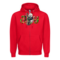 Red panda joy christmas Zipper Hoodie - LillyAllenDesigns