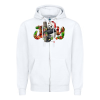 White panda joy christmas Zipper Hoodie - LillyAllenDesigns