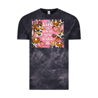 Cloud Black life is what you bake it with cowhide Vintage Tee - TumblerDesignByShophia